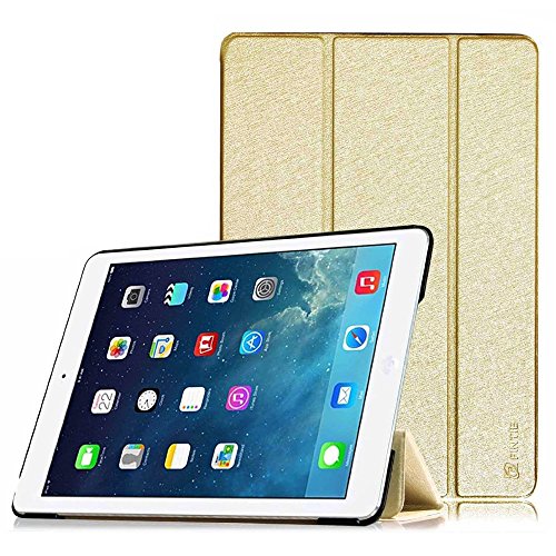 Fintie iPad Air 2 Hülle - Ultradünn Superleicht Smart Cover Schutzhülle Tasche Case mit Ständer und Auto Sleep / Wake Funktion für Apple iPad Air 2 (iPad 6 6th Generation), Golden