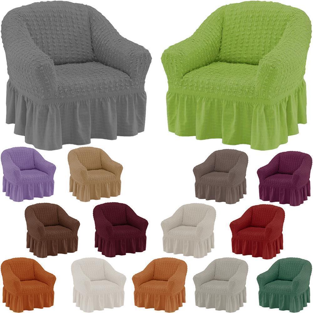 Sofahusse 100% Baumwolle Bezug Dehnbar Husse Sofabezug Sofaüberwurf Sesselbezug
