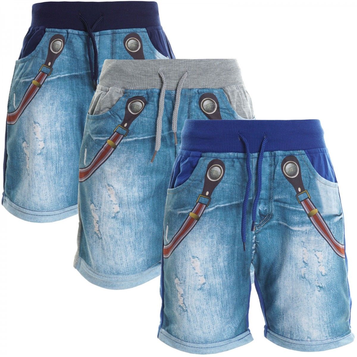 Jungen Kinder Cargo Kurze Hose Bermuda Shorts Capri Vintage Sport Strech 20412