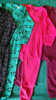 Einteiler Schlafanzug Strampler Gr. 104 Baumwolle Pippi ohne Füße Muster Auswahl