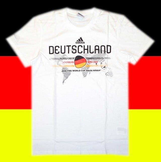 adidas Deutschland Fan T-Shirt Herren DFB weiß Tee WM/EM