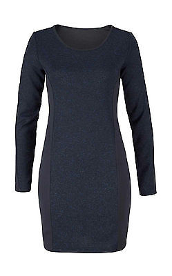 Kleid Stretch-Kleid Mini Bouclé-Optik  AJC  blau  Gr. 40  42  UVP: € 40.99