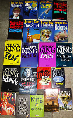 Stephen King , 34 Bücher, div. Verlage, Hardcover und Taschenbuch