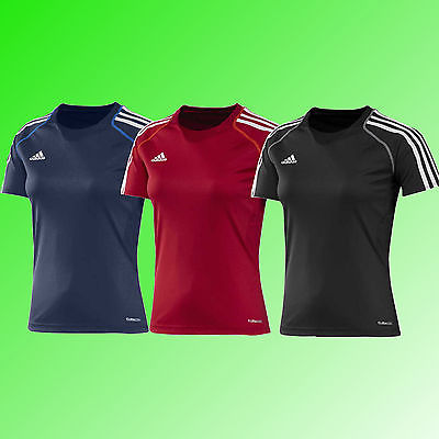 Adidas® T12 Damen T-Shirt Fitness Shirt Top Sportshirt rot blau schwarz 32 - 52