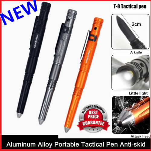 High Brightness LED Light Aluminum Alloy Portable Tactical Pen Anti-skid F1