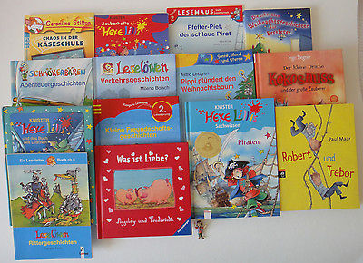 Kinderbücher Konvolut: Hexe Lilli, Ritter Kokosnuss, Leselöwen usw.