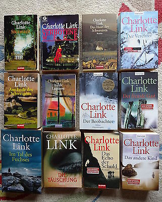 Bücherpaket Sammlung 12 x Charlotte Link Frauenromane Liebesromane