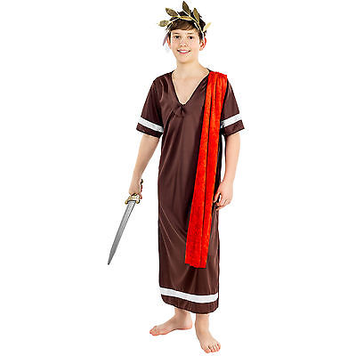 Grieche Römer Kostüm für Kinder Karneval Fasching Toga Kaiser Verkleidung Jungen