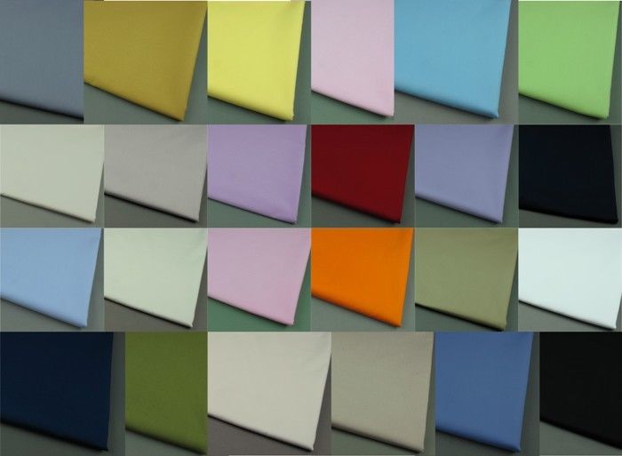 100% Pure Cotton Fabric Sheeting Plain Solid Colours per metre Highest Quality!