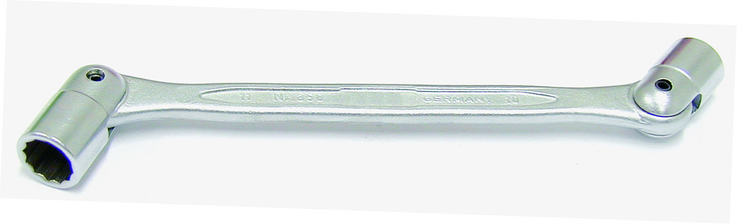 Doppelgelenk-Steckschlüssel Chrom-Vanadium-Stahl verchromt, Marke WERKKRAFT