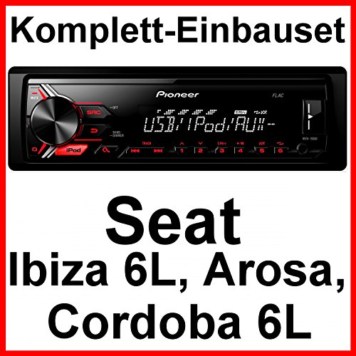 Komplett-Set Seat Ibiza 6L Arosa Cordoba MVH-190UI USB Autoradio MP3 FLAC AUX