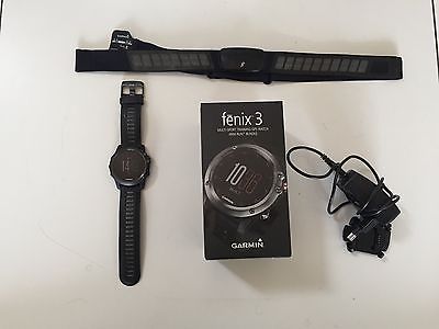 Garmin Fenix 3 - HRM-Run Bundle (inkl. Brustgurt) Smartwatch - Top Zustand