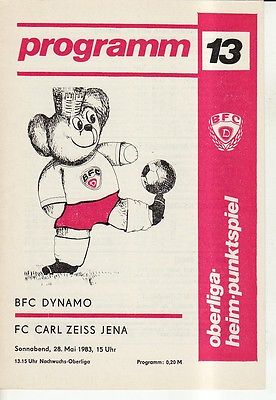 OL 82/83 BFC Dynamo Berlin - FC Carl Zeiss Jena