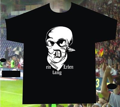 T-Shirt Duisburg ein Leben lang für alle Ultras Fussballfans Hooligans Ruhrpott