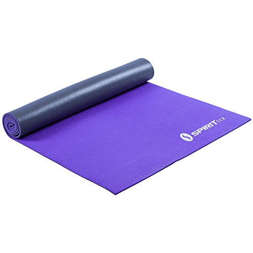 Spirit Anti-Slip Yoga Mat - Matte für Yoga, Pilates, Gymnastik, Fitness, 175x61x0,6 cm, Lavender/Silver