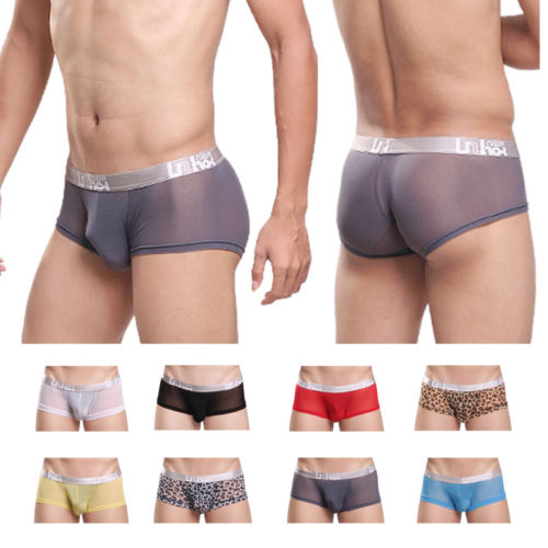 Durchsichtig Sexy Netzgarn Boxershorts Shorts Unterhosen Unterwäsche Hot pants
