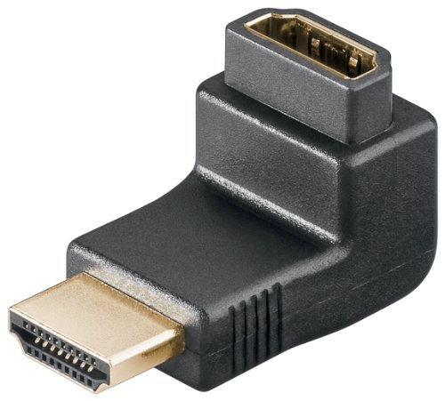 Wentronic 68782 HDMI/HDMI Winkeladapter (19polig, HDMI-Stecker auf HDMI-Buchse)