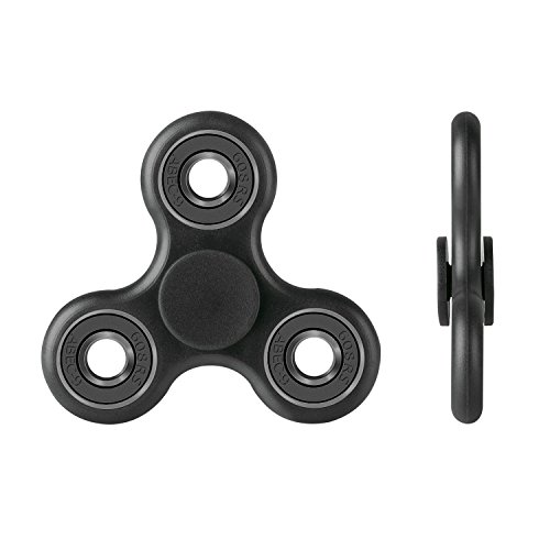 Fidget Spinner, Quirrel-standard Tri EDC Focus Spielzeug Hand Spinner - Mute Bearing High Speed 1-3 Mins Spins – Schwarz
