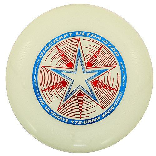 Discraft Ultrastra, Ultra-Star 175g, Ultimate Frisbee, NIGHTGLOW phosphor