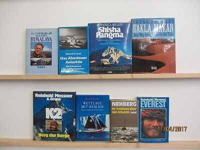 32 Bücher Bildbände Abenteurer Abenteuer Messner Hillary Nehberg u.a.