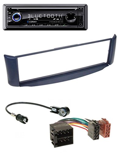 Blaupunkt Stockholm 230 DAB CD MP3 DAB USB SD Bluetooth AUX Autoradio für Smart ForTwo (450) ohne Metallschacht blau