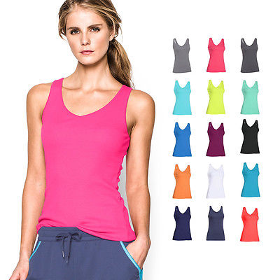 25% OFF RRP Under Armour Womens UA Double Threat Tank Sleeveless Gym Vest T