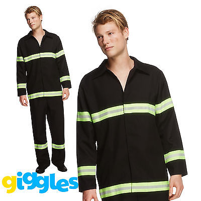Adult Mens Sexy Fireman Costume Firefighter Uniform Fancy Dress Party Outfit