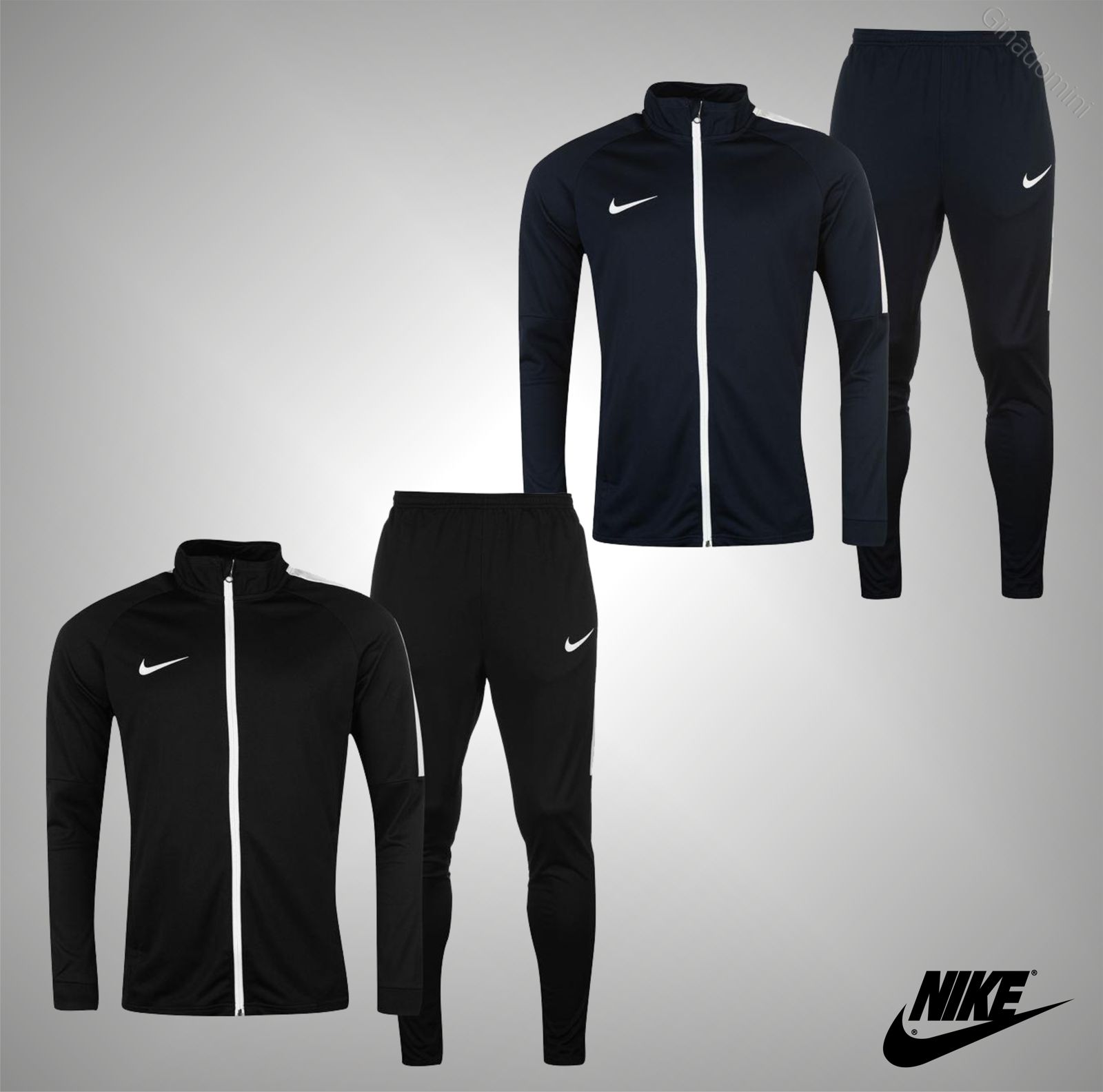 Mens Nike Sports Academy Warm Up 2 Pieces Tracksuit Jacket Bottoms Size S-XXL