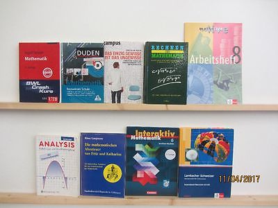 53 Bücher Mathe Mathematik  Schulbücher Fachbücher Mathematikduden