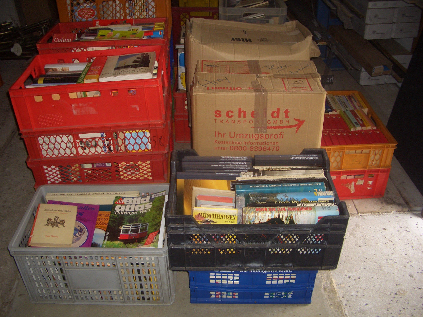 Große Bücher Sammlung 60 Kisten Konvult Trödel Flohmarkt Haushaltsauflösung Rar
