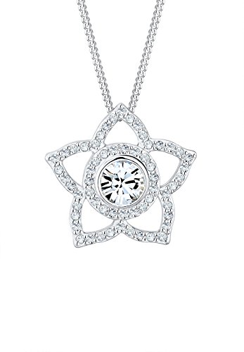 Elli Halskette Blume Chakra Swarovski Kristalle 925 Silber 0112461316