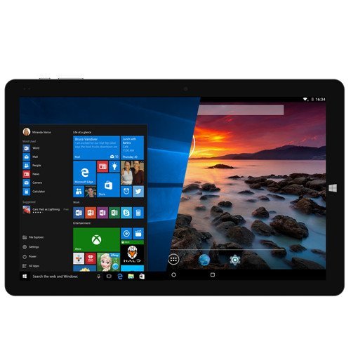 Chuwi Hi10 Tablet PC 10.1 Zoll Display 4 GB RAM + 64GB Rom 1920 * 1200 HD Auflösung WLAN Dual Kamera 2.0 MP Windows10 Android 5.1 Blutooth 4.0 Quad-Core Schwarz