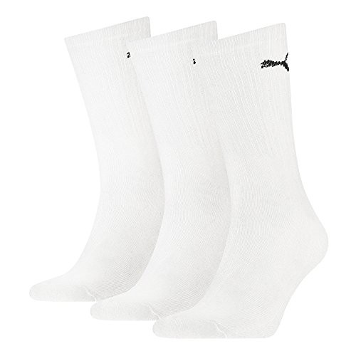 Puma Herren Unisex Sport Socken in gewohnter Puma Markenqualität. 9 Paar (43/46 - 9 Paar, white)