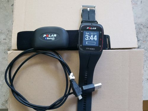 Polar Sportuhr GPS-Laufuhr M400 HR mit Herzfrequenz-Sensor schwarz - neuwertig