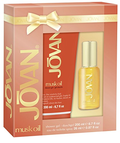 Jovan Musk Oil Woman Set (EDT 26 ml, Shower Gel 200 ml), 1er Pack (1 x 226 ml)