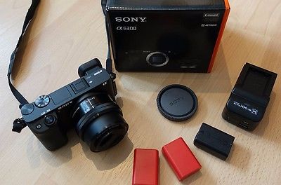 Sony Alpha 6300 A6300 E-Mount Systemkamera + 16-50 mm Objektiv + Zubehörpaket