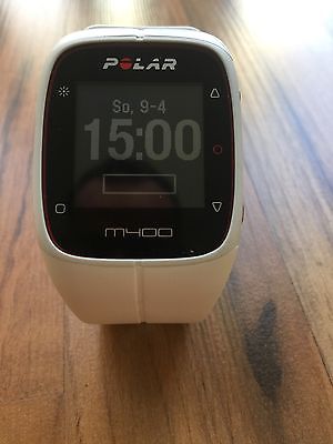 Polar M400 GPS HR weiss Pulsuhr mit H7 Herzfrequenzsensor, Restgarantie