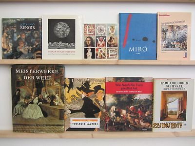 39 Bücher Bildbände Maler Malerei Künstler Renoir Miro Impressionismus u.a.