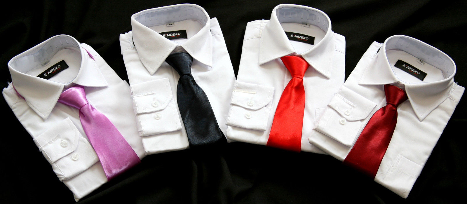 Fest Jungen Kinder Hemd mit Krawatte langarm weiß 80 86 98 104 110 116 170 NEU