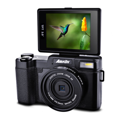 Amkov 24MP Digital Kamera FHD 1080P TFT 3.0