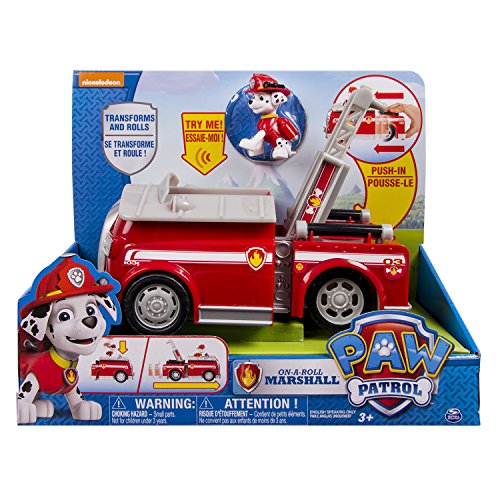 Spin Master 6023996  - Paw Patrol Deluxe Transforming Vehicle - FireTruck Marshall