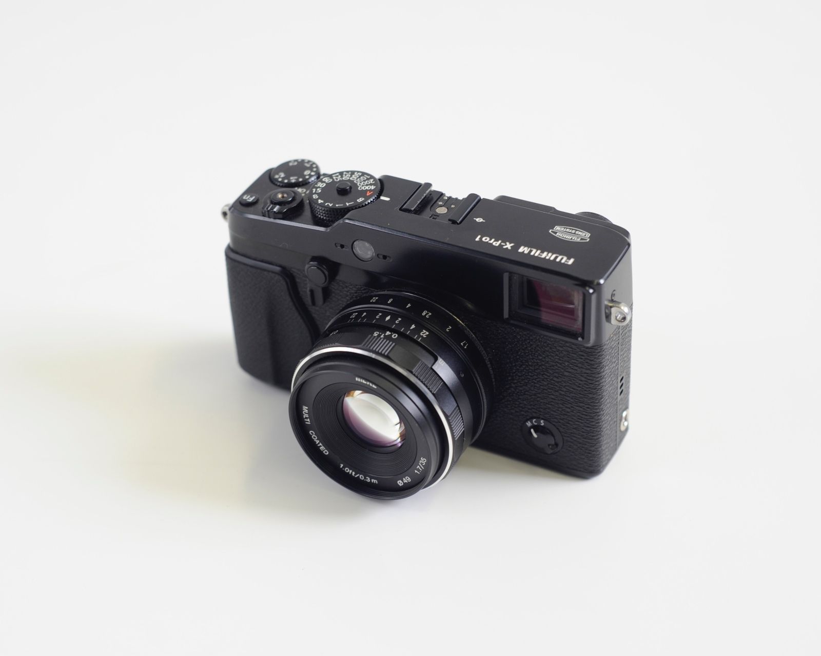  Fujifilm X-PRO1 schwarz mit Objektiv und Zubehörpaket