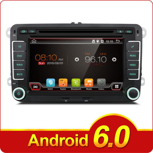2Din Android Autoradio 6.0 GPS NAVI DVD Player+ WIFI for VW Jetta Passat Polo