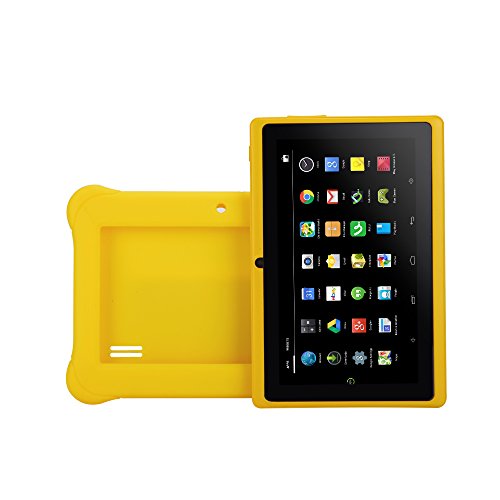 iRULU 7 inch BabyPad, Y1 Kids Tablet, Google Android 4.4 Kitkat,1GB RAM, 8GB Nand Flash,Quad Core, 1024*600 Resolution--Yellow