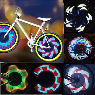 Fahrrad Speichen Licht LED programmierbar Fahrradlicht mit 32 LEDs Patterns #6