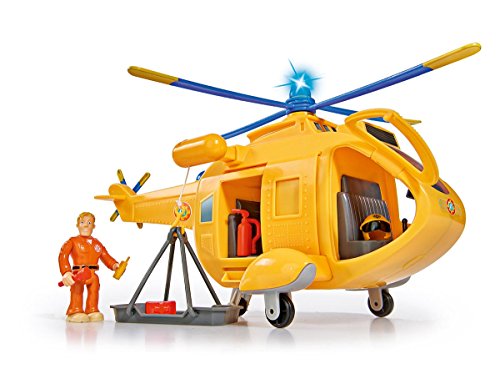 Simba 109251002 - Feuerwehrmann Sam Hubschrauber Wallaby II mit Figur