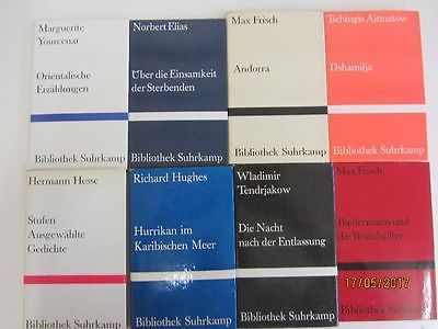 69 Bücher Romane u.a. Bibliothek suhrkamp Verlag
