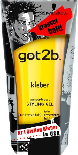 got2b kleber wasserfestes STYLING GEL, 6er Pack (6 x 150 ml)