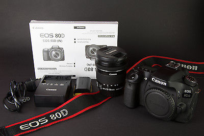 Canon EOS 80D 24.2 MP SLR-Digitalkamera + Canon EF-S 10-18mm