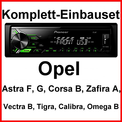 Komplett-Set Opel Astra F G Corsa B Zafira A MVH-190UBG Autoradio USB MP3 FLAC